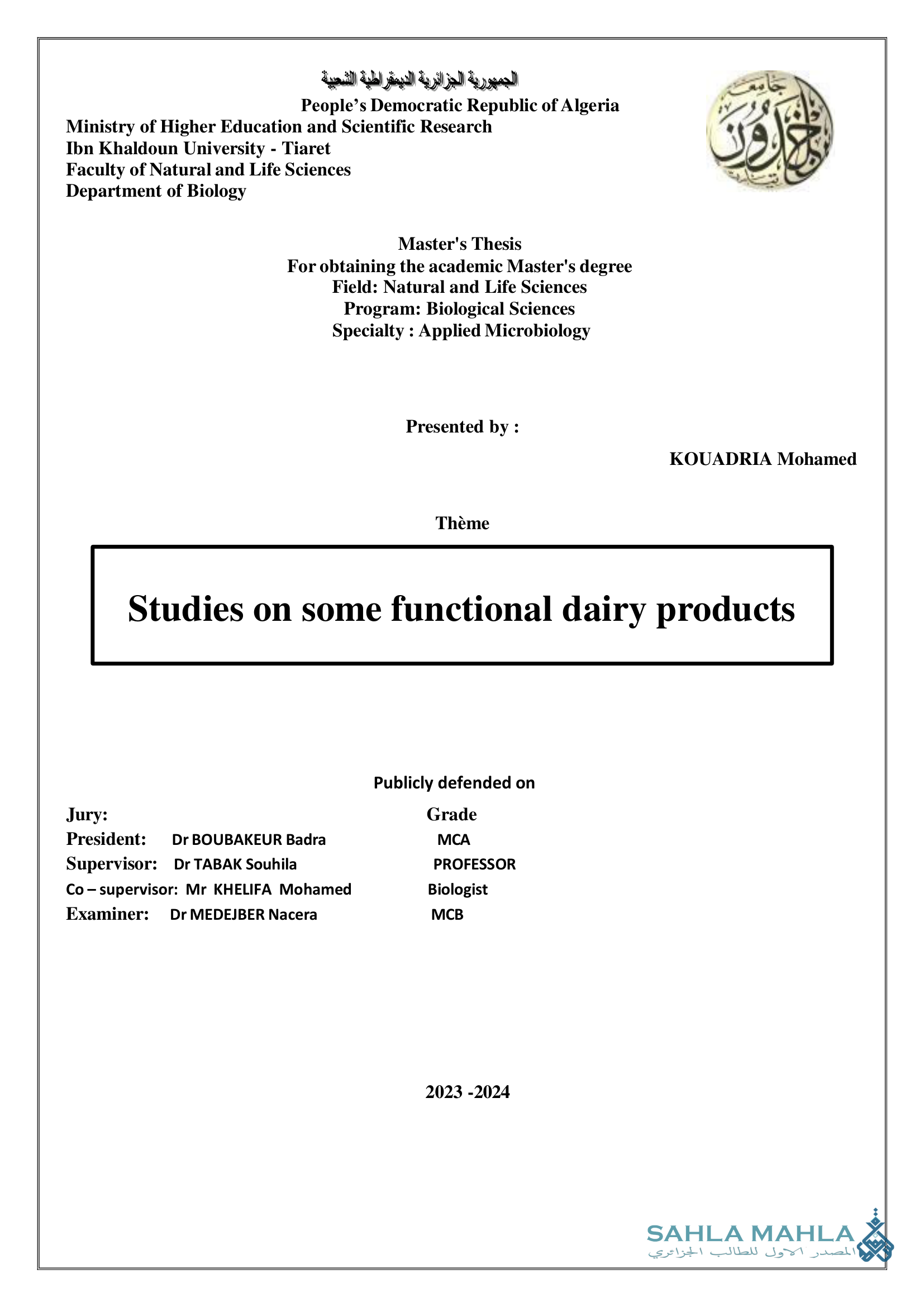 Studies  on  some  functional  dairy  products