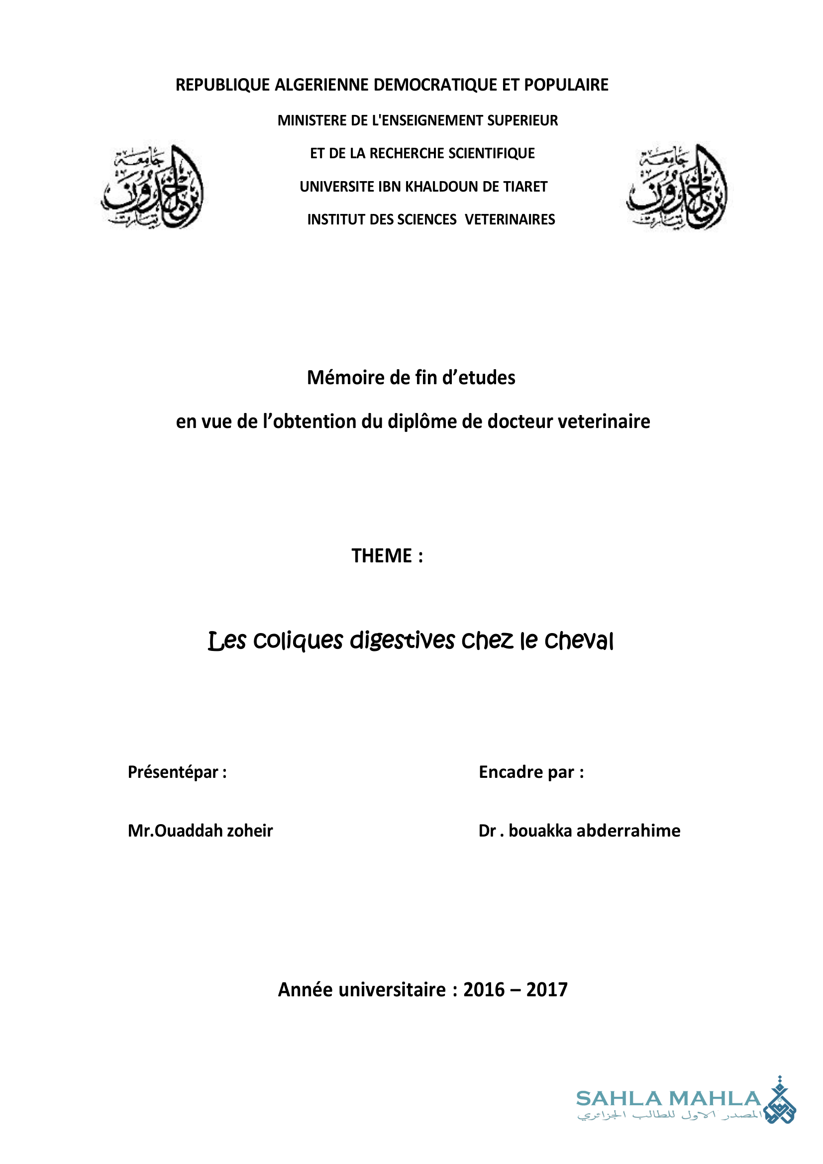 Les coliques digestives chez le cheval