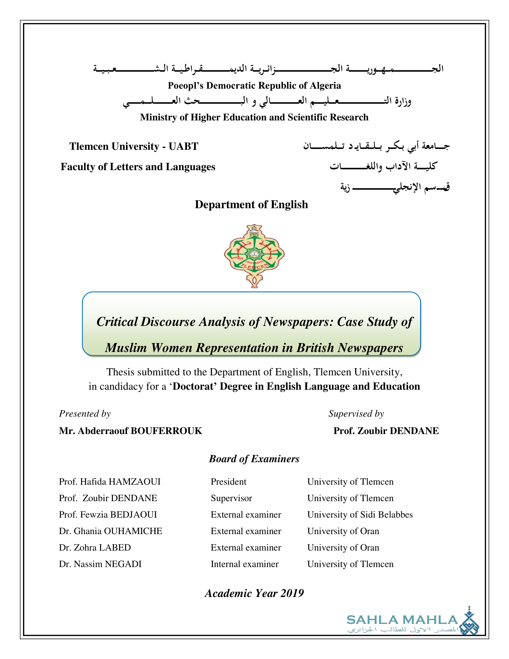 Critical Discourse Analysis of Newspapers: Case Study of Muslim Women Representation in British Newspapers