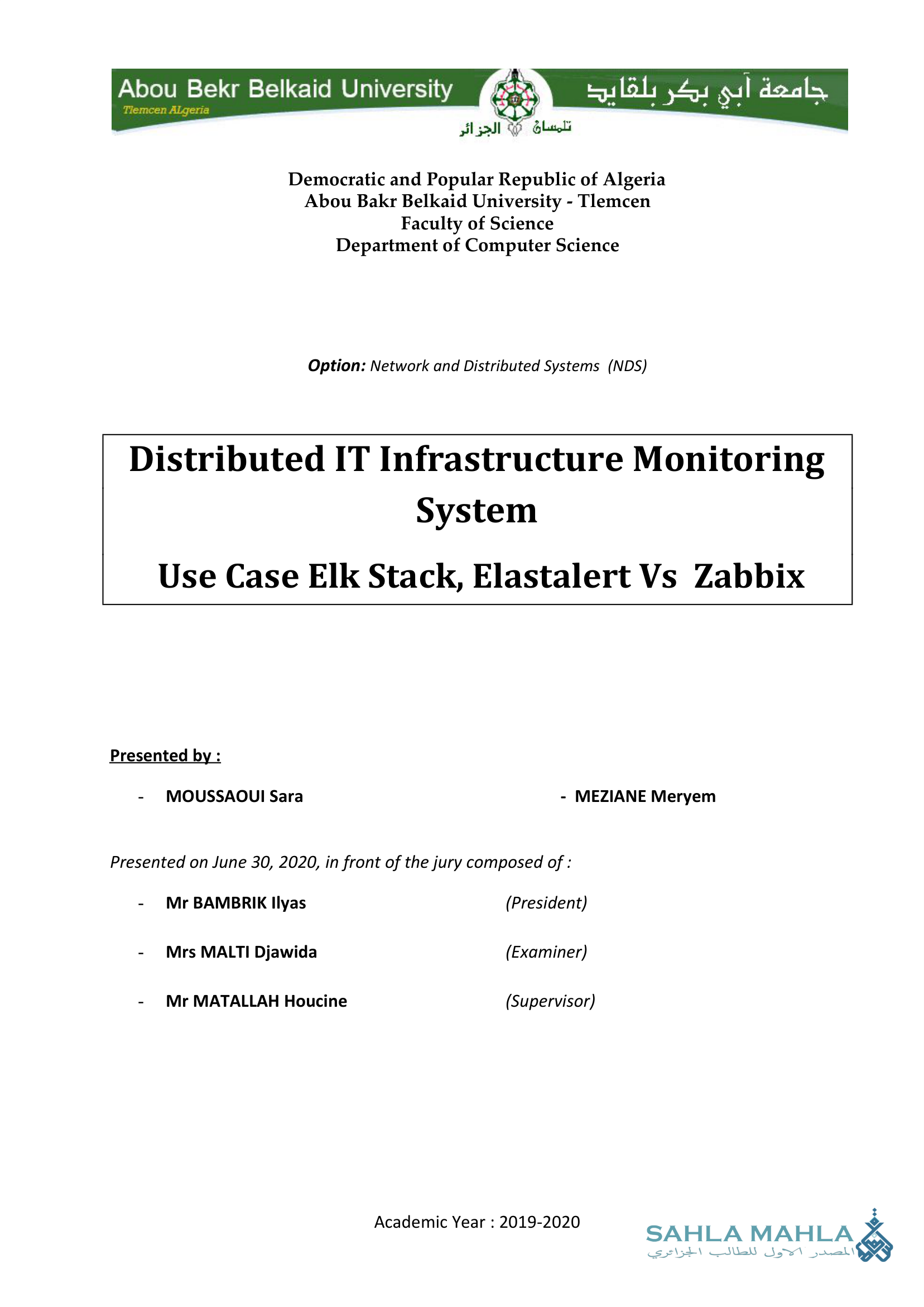 Distributed IT Infrastructure Monitoring System Use Case Elk Stack, Elastalert Vs Zabbix