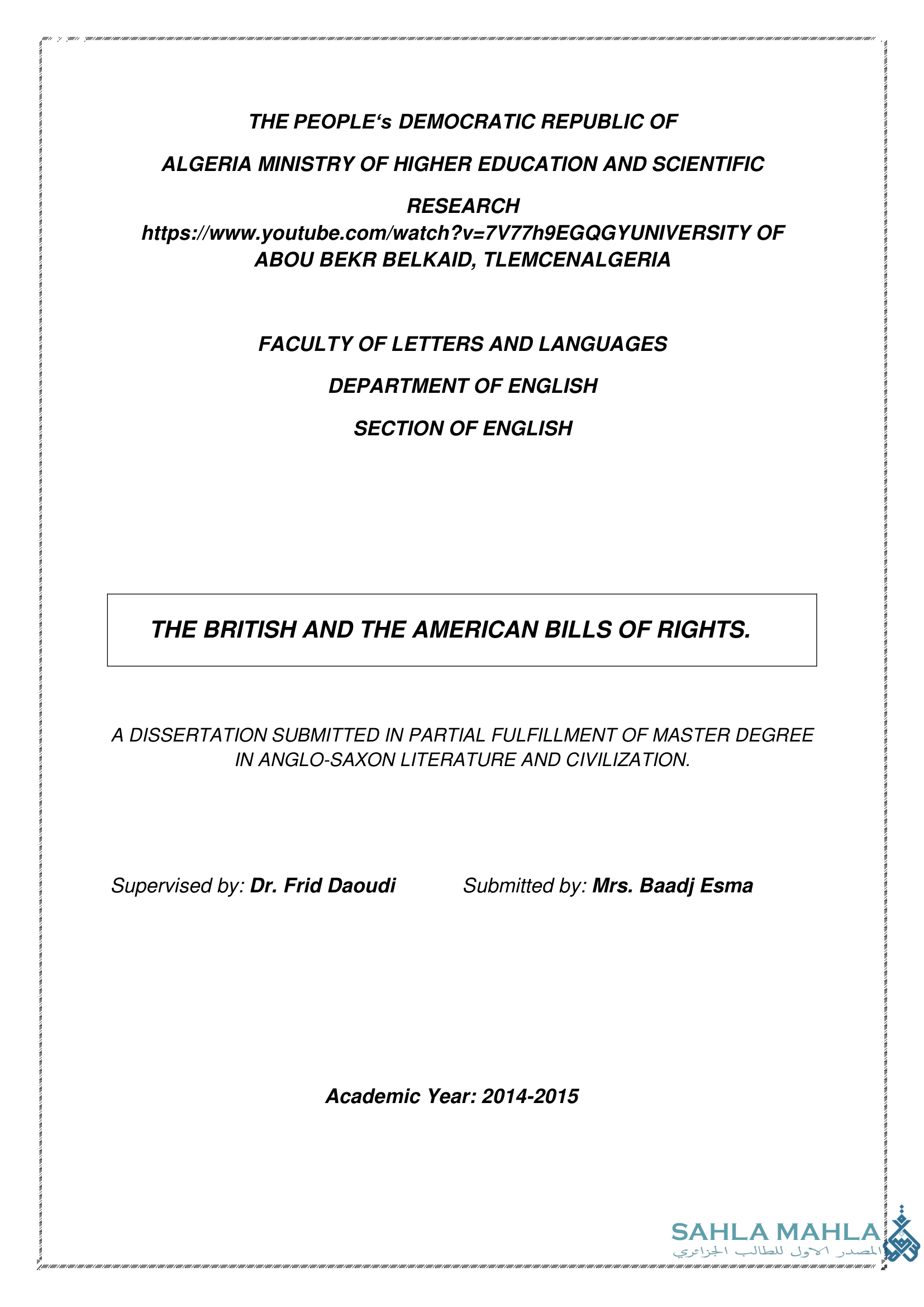 The British and the American Bills of Rights