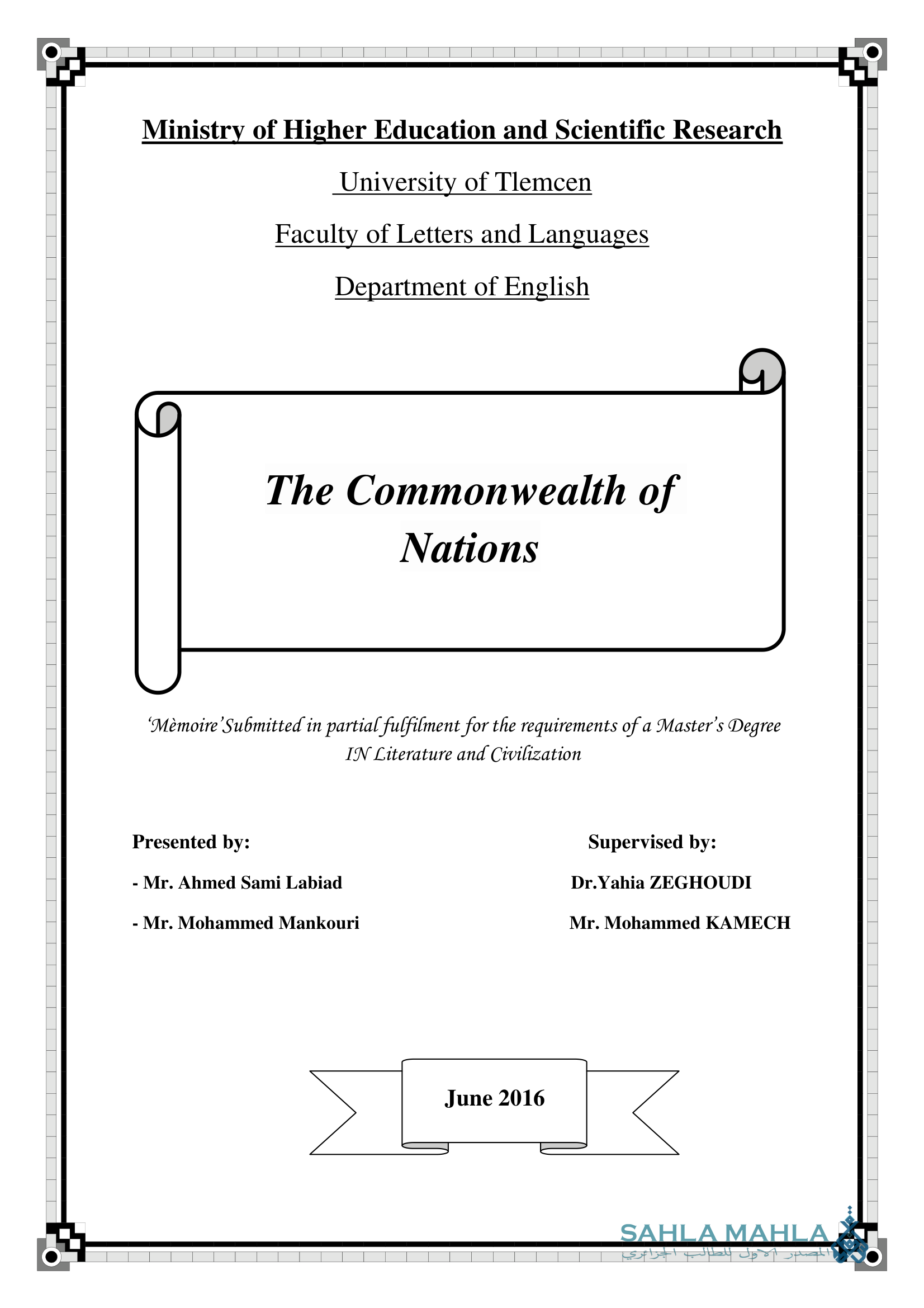 The Commonwealth of Nations