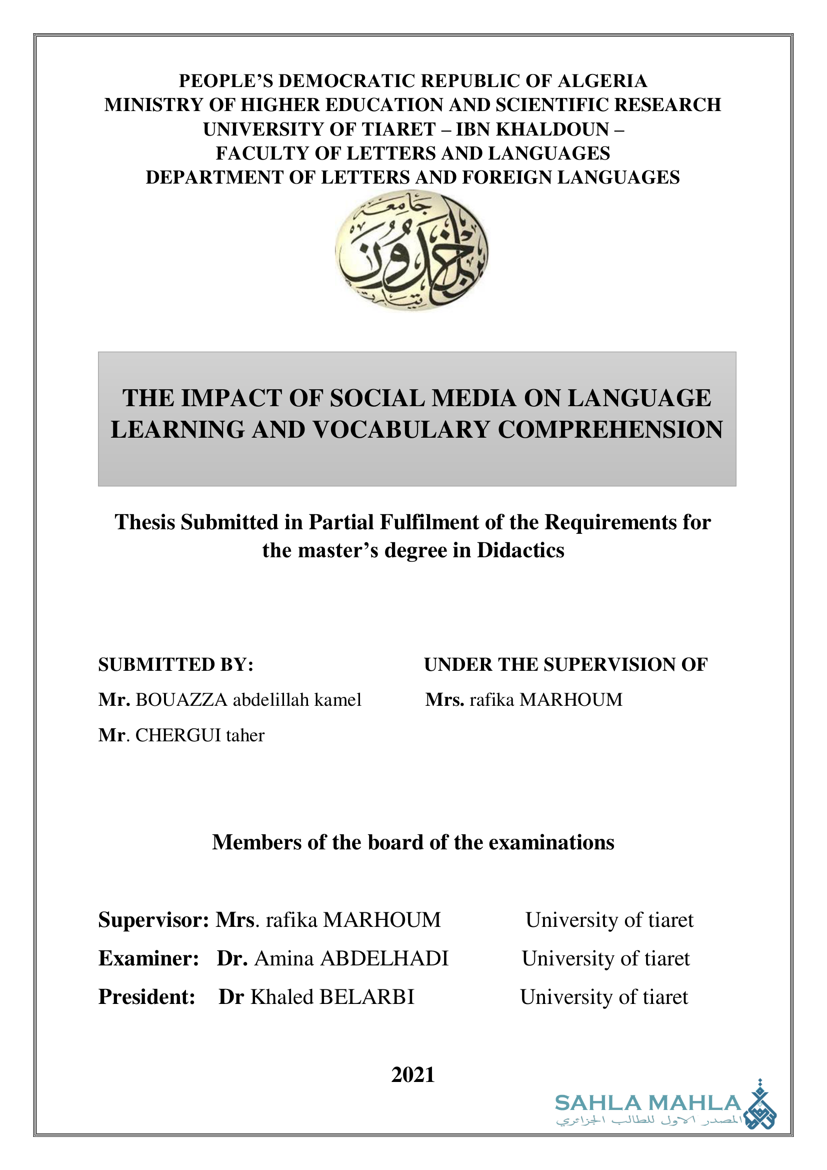 The Impact of Social Media on Language Learning and Vocabulary Comprehension