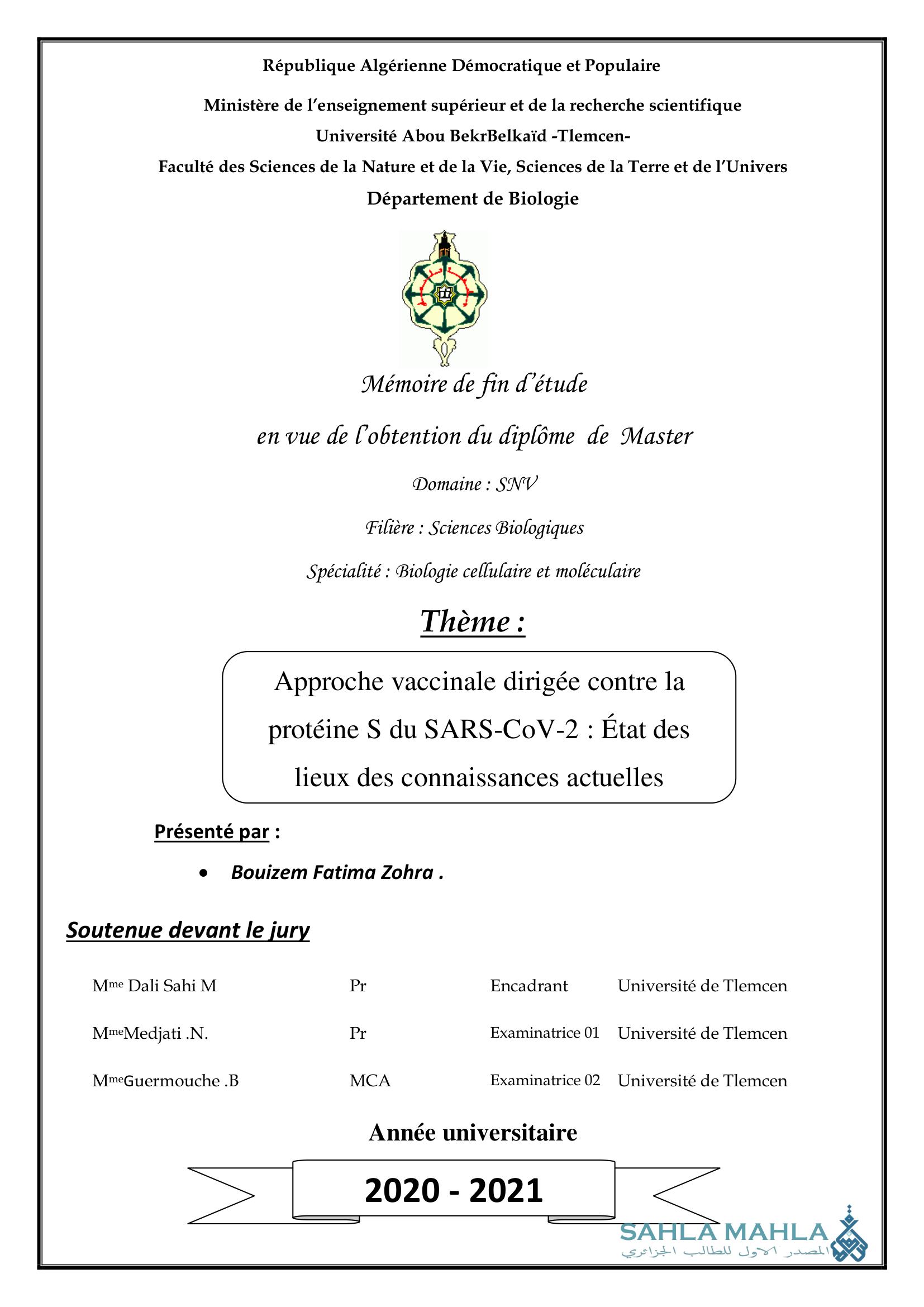 Approche vaccinale dirigée contre la protéine S du SARS-COV-2 : État des lieux des connaissances actuelles