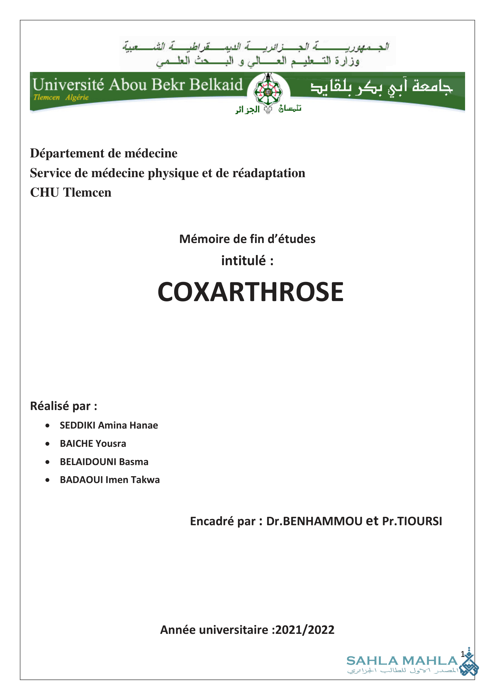 COXARTHROSE