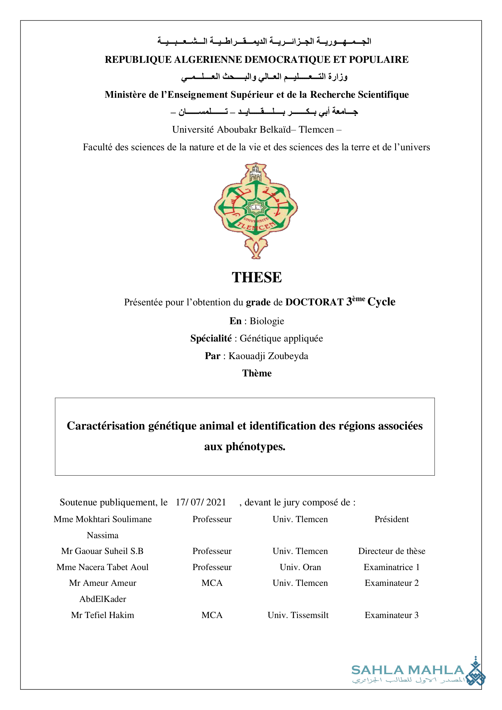 Caractérisation génétique animal et identification des régions associées aux phénotypes.