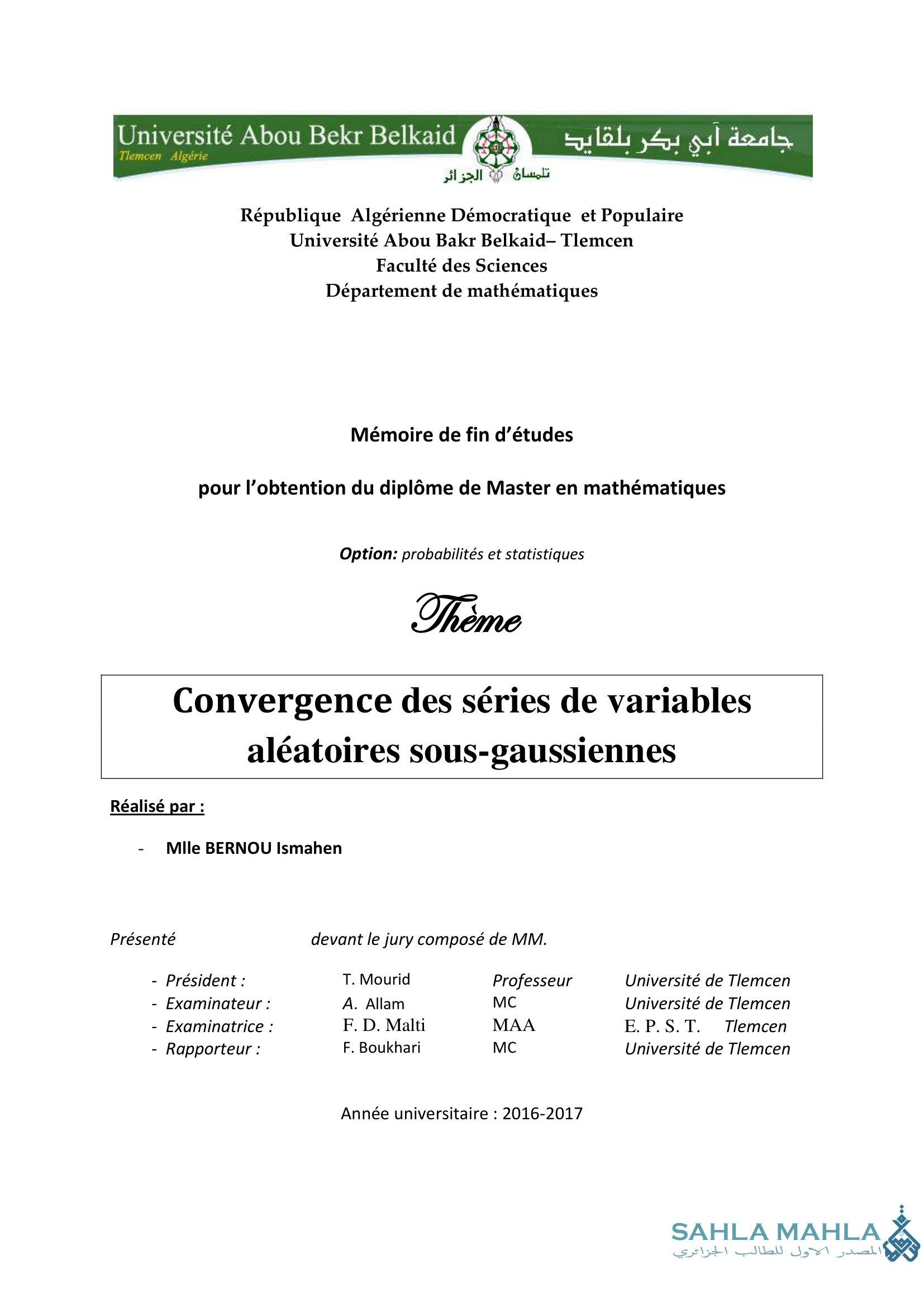 Convergence des séries de variables aléatoires sous-gaussiennes