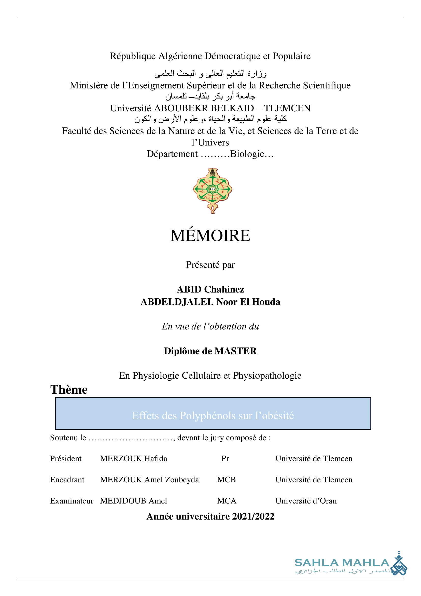 Effets des Polyphenols sur l'obésité