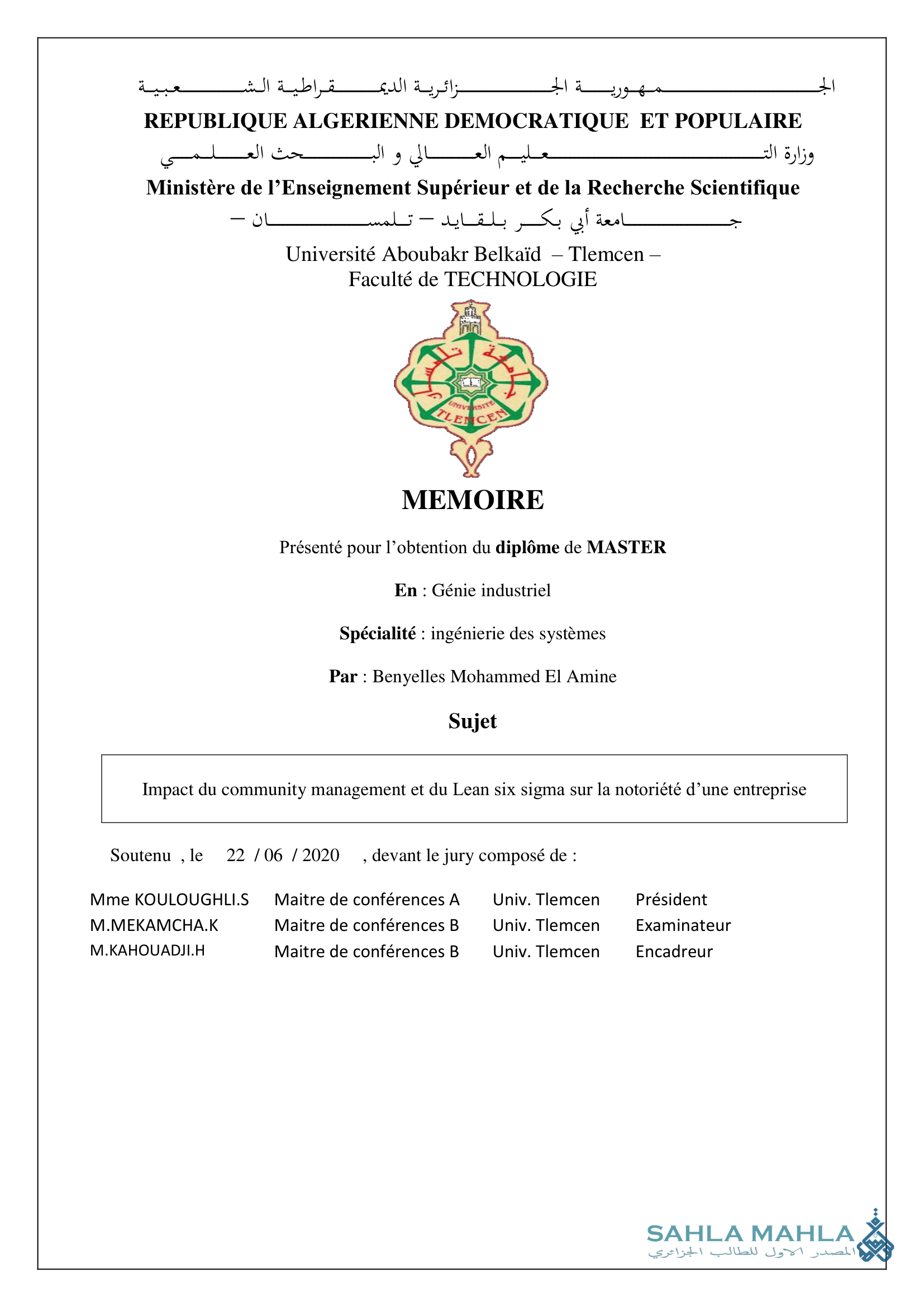 Impact du community management et du Lean six sigma sur la notoriété d'une entreprise