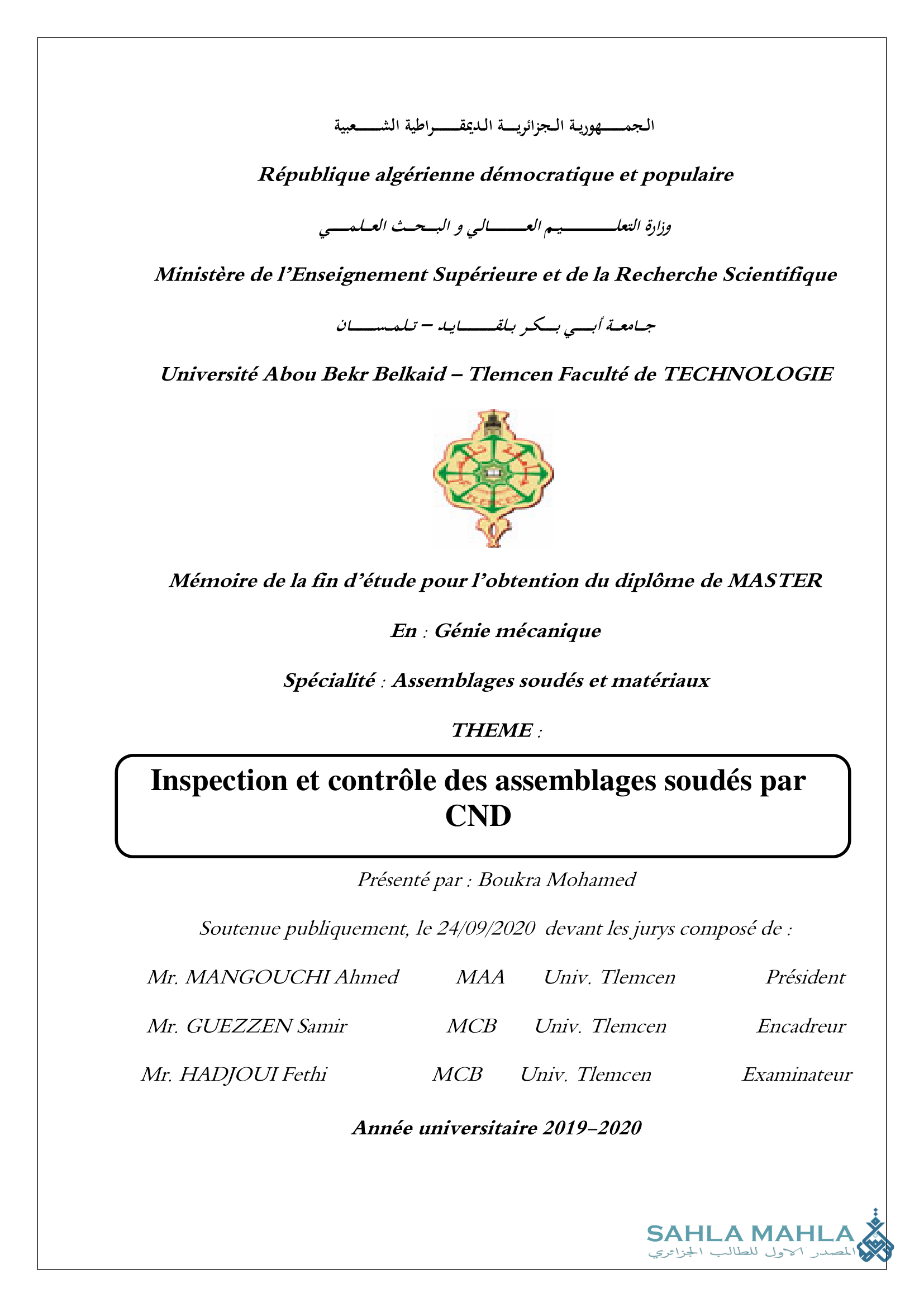 Inspection et contrôle des assemblages soudés par CND