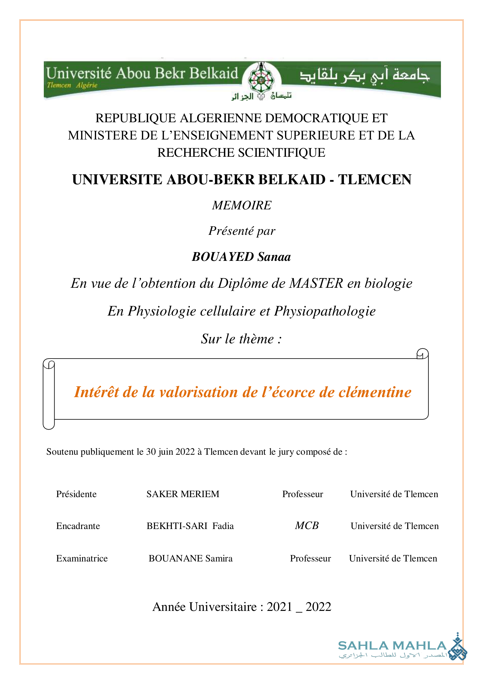 Intérêt de la valorisation de l'écorce de clémentine