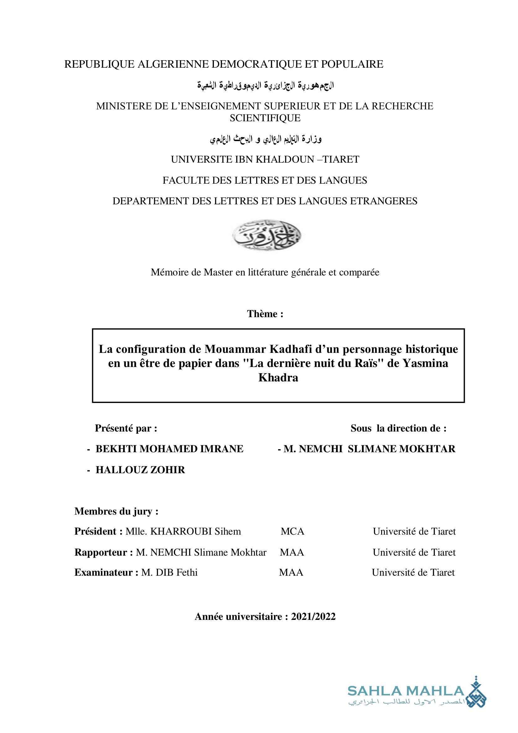 La configuration de Mouammar Kadhafi d'un personnage historique en un être de papier dans 