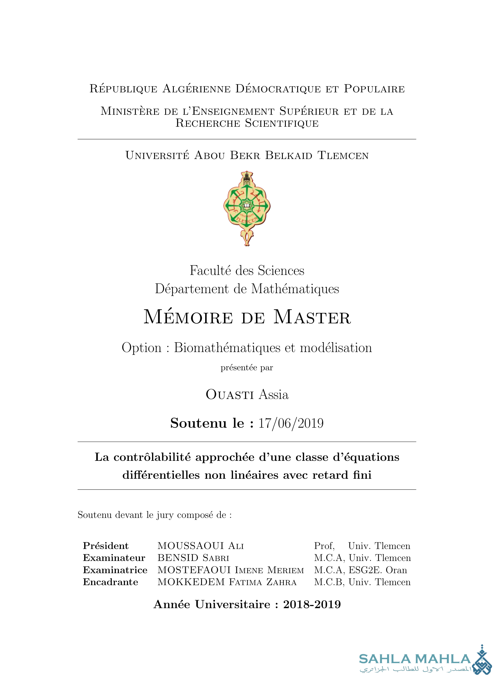 La contrôlabilité approchée d'une classe d'équations différentielles non linéaires avec retard fini