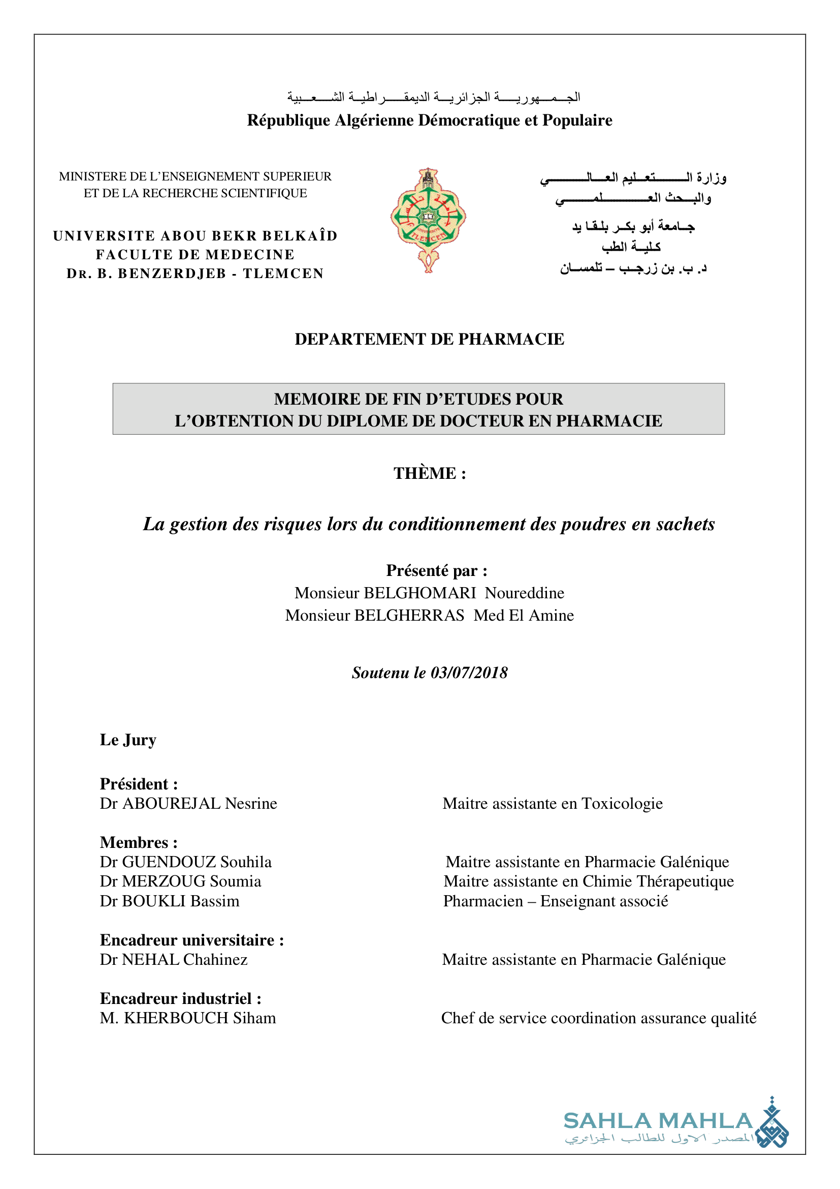 La gestion des risques lors du conditionnement des poudres en sachets