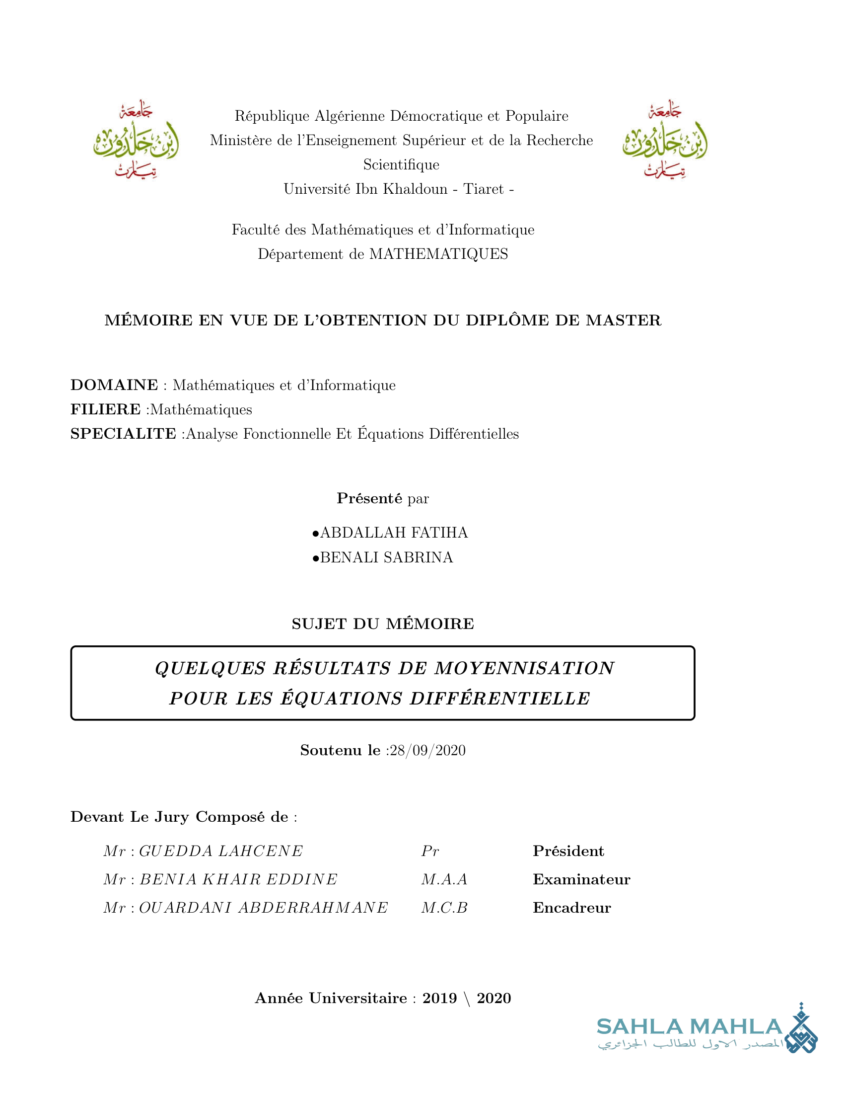 Quelques résultats de moyennisation pour les équations différentielles