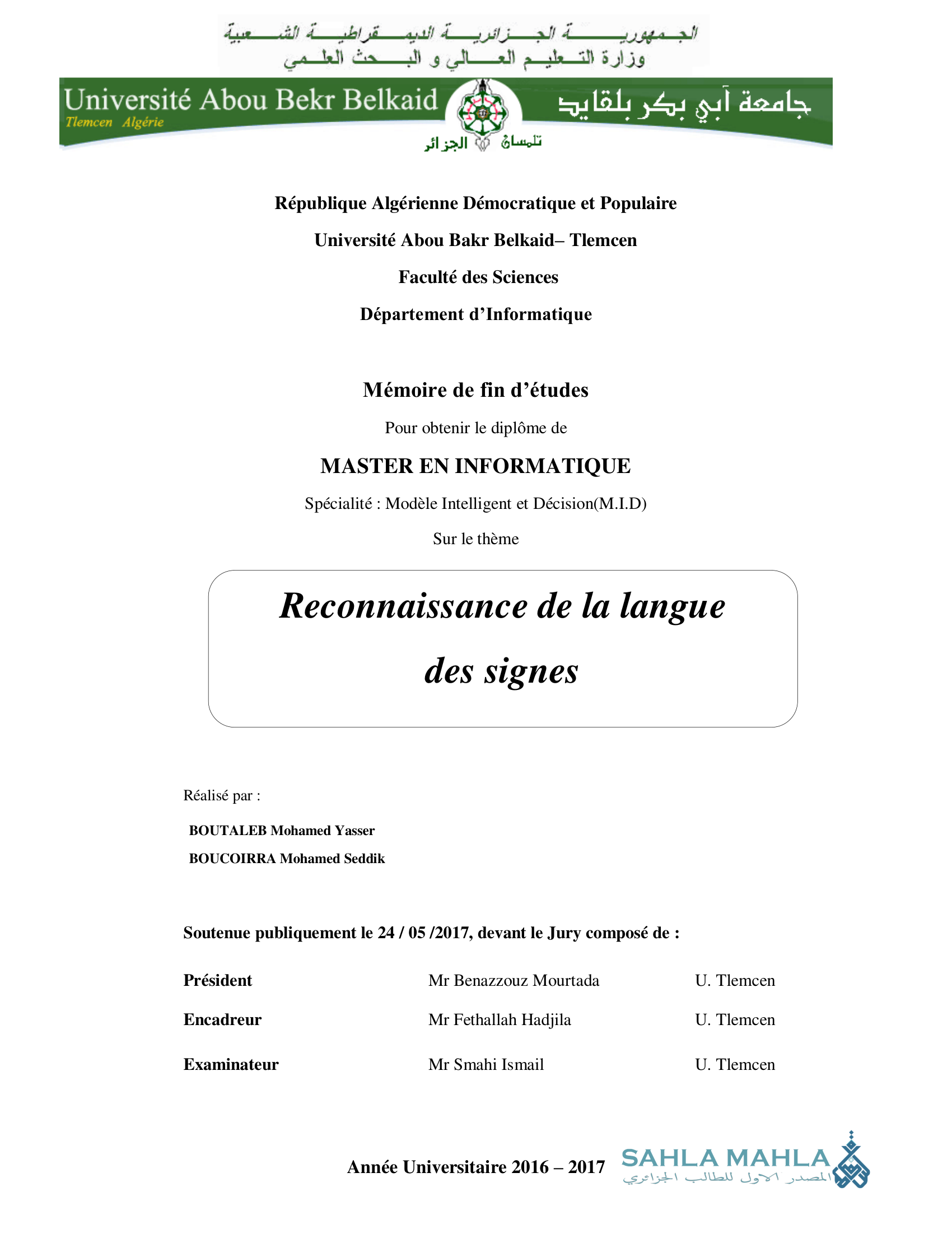 Reconnaissance de la langue des signes