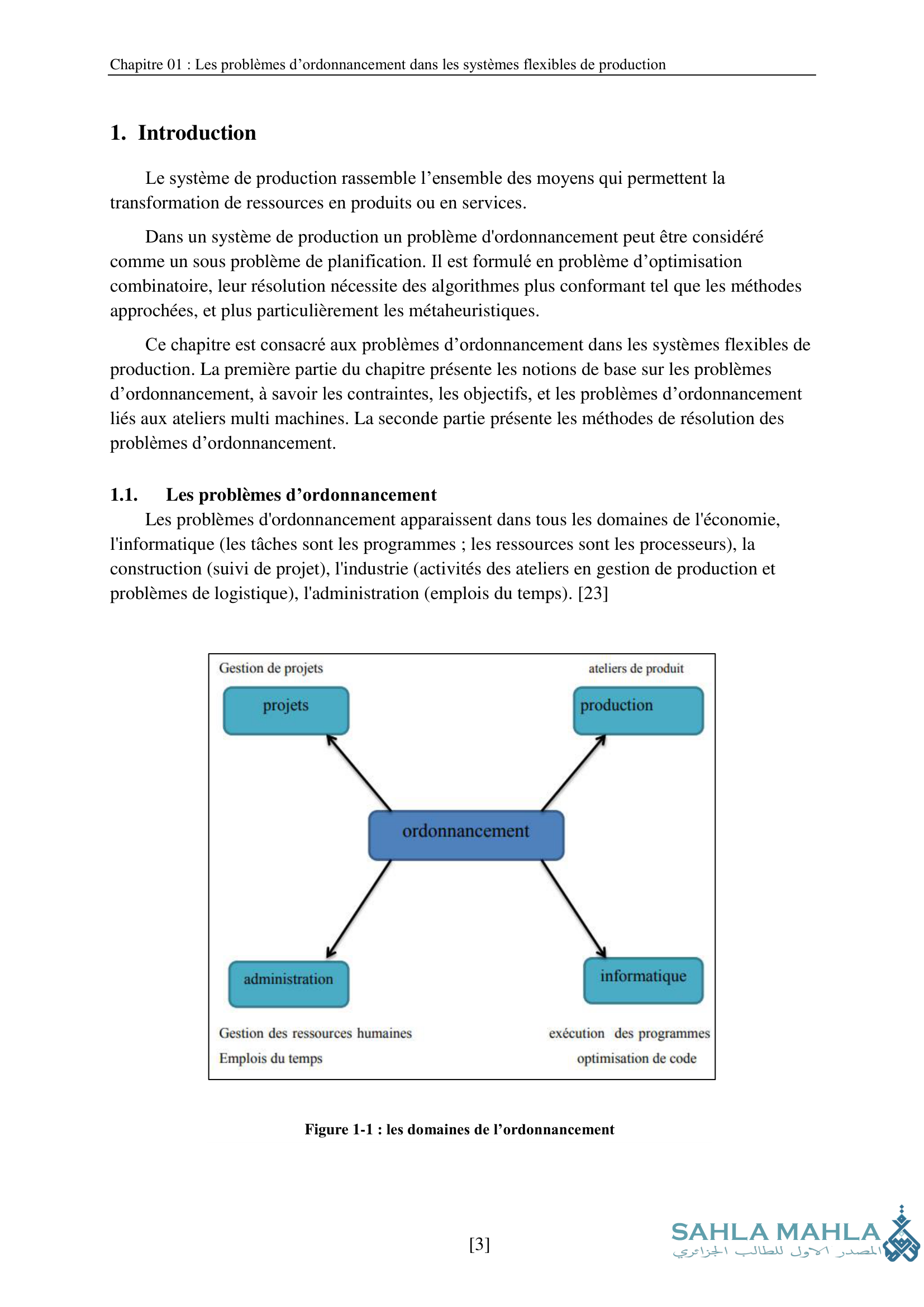 Résolution d'un problème d'ordonnancement dans un atelier flow-shop avec l'Algorithme du chauve-souris