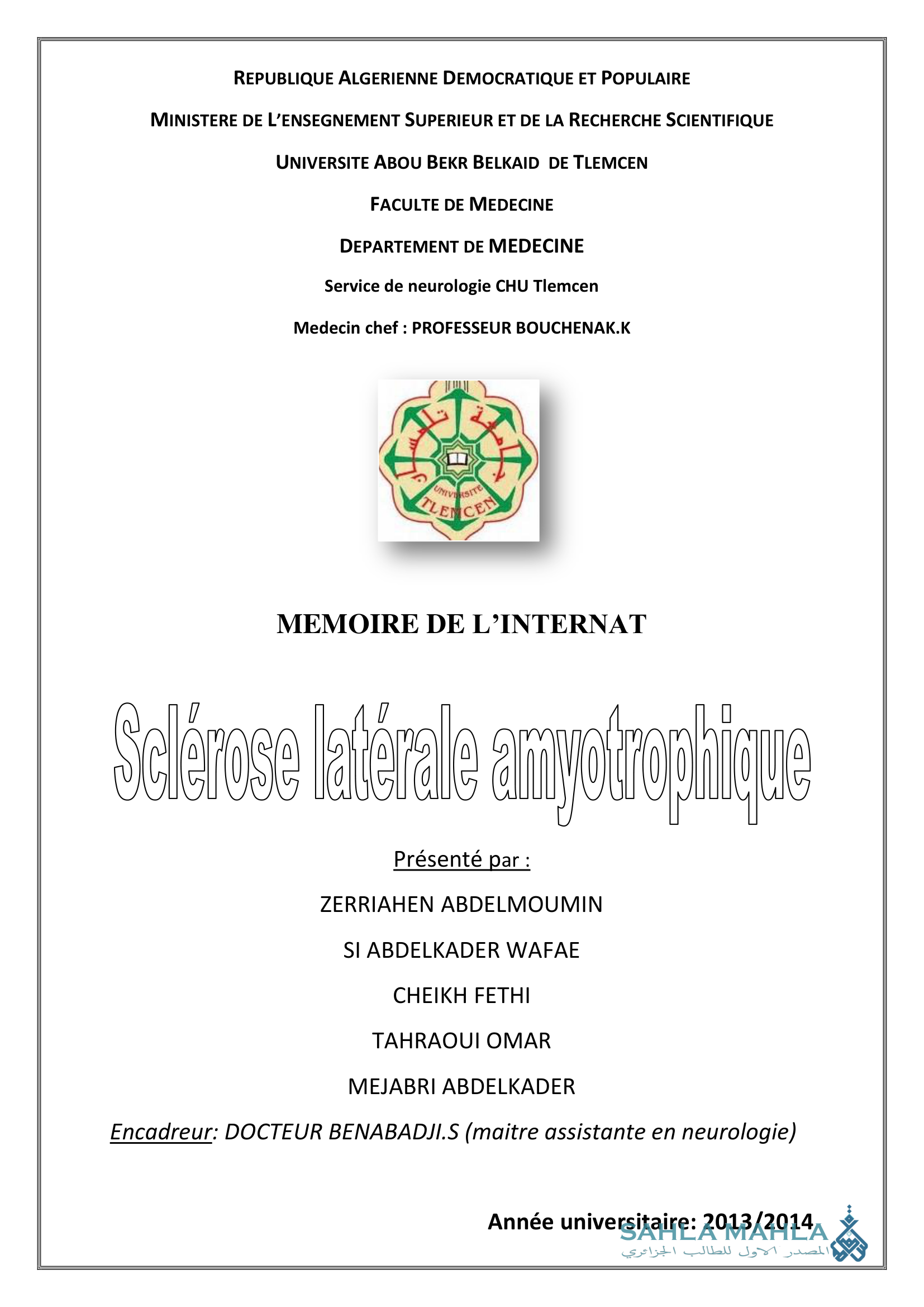 Sclérose latérale amyotrophique