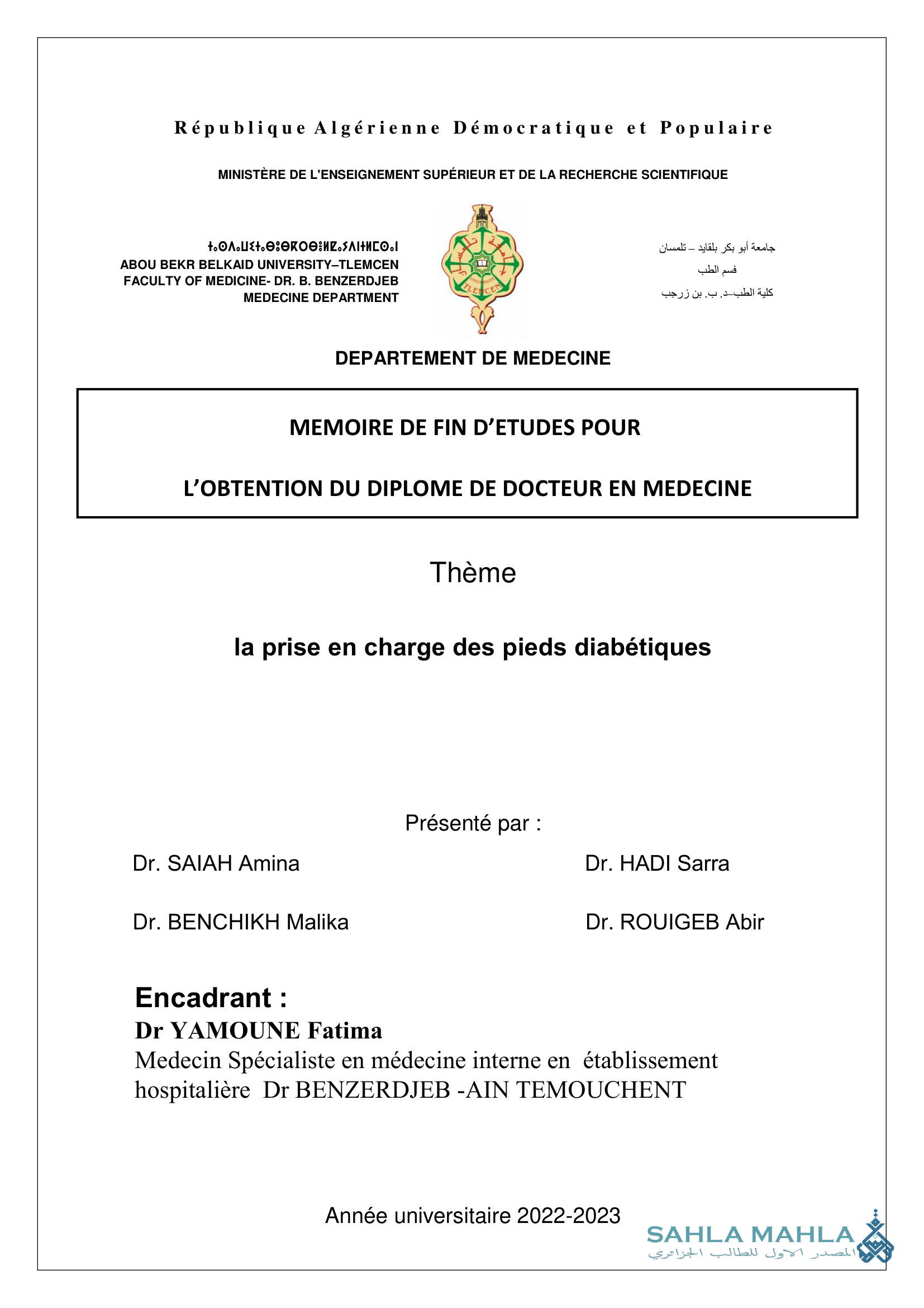 la prise en charge des pieds diabétiques