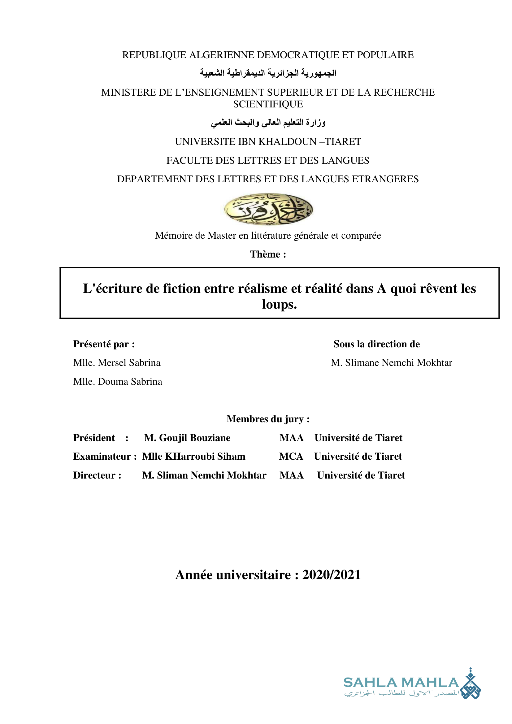 L'écriture de fiction entre réalisme et réalité dans A quoi rêvent les loups.