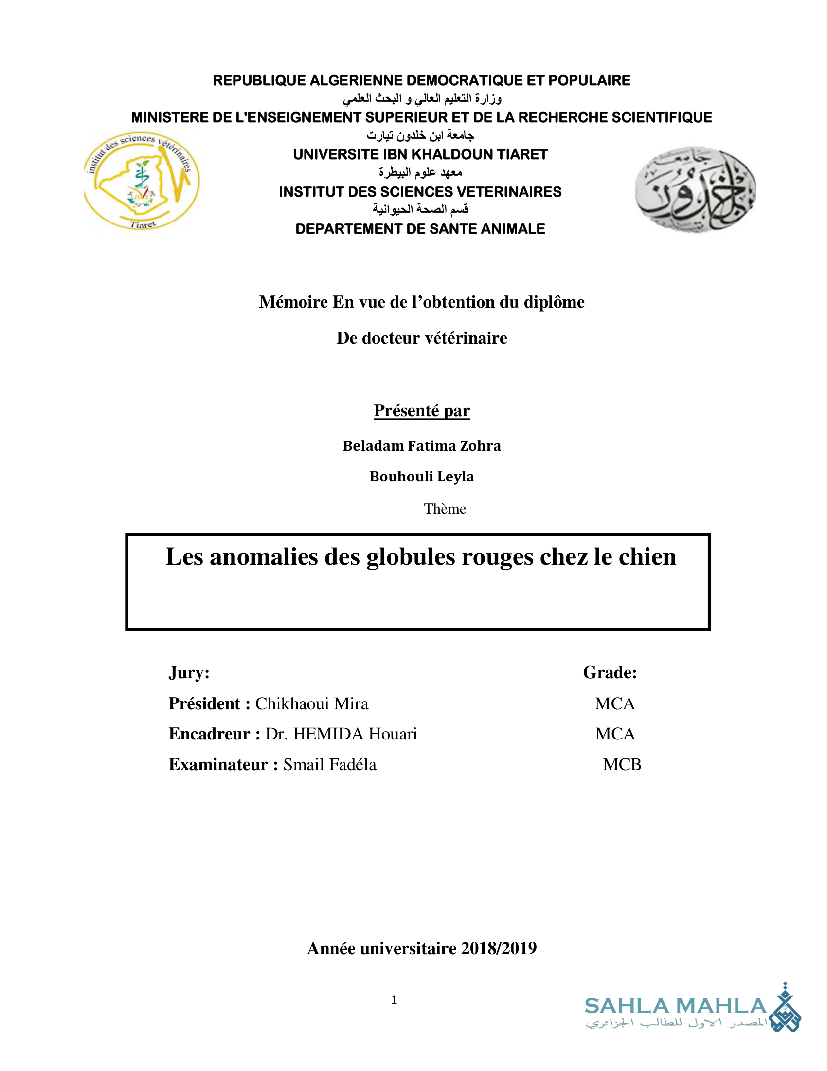 Les anomalies des globules rouges chez le chien