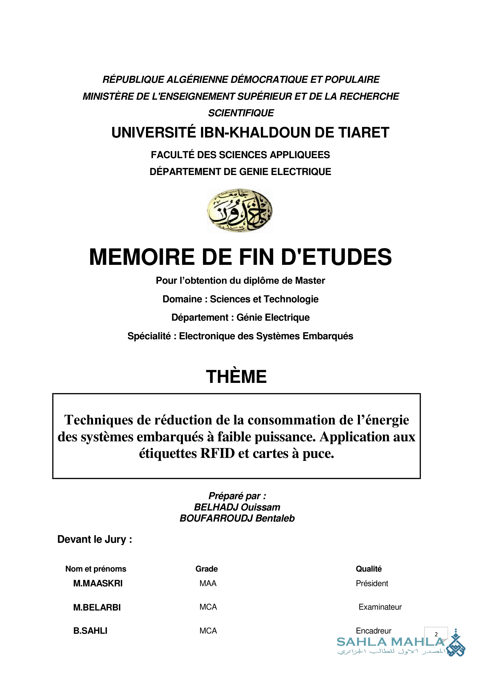Techniques de réduction de la consommation de l'énergie des systèmes embarqués à faible puissance. Application aux étiquettes RFID et cartes à puce.
